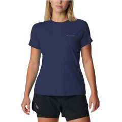 CAMISETA FEMININA MANGA CURTA DRY FPS 50 NEBLINA AZUL MARINHO 320426511 COLUMBIA