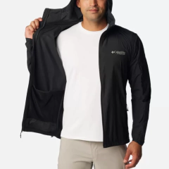 JAQUETA MASCULINA CORTA VENTO LOOP TRAIL WINDBREAKER PRETO WO9484-010 COLUMBIA - comprar online