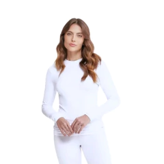 BLUSA FEMININA SEGUNDA PELE BÁSICA BRANCO 118104BC ALMA