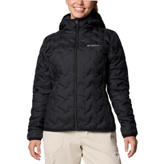 JAQUETA FEMININA DELTA RIDGE DOWN COM CAPUZ PRETO WK2769-010 COLUMBIA