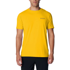 CAMISETA MASCULINA MANGA CURTA DRY FPS 50 NEBLINA AMARELO ESPECIAL 320424891 COLUMBIA