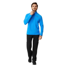 BLUSÃO MASCULINO FLEECE 1/4 ZIP PULOVER TKA 100 GLACIER AZUL A018NI0K THE NORTH FACE - comprar online