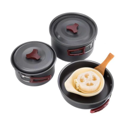 KIT DE PANELAS DE ALUMÍNIO CAMPING COOK 3 PEÇAS NATUREHIKE - comprar online