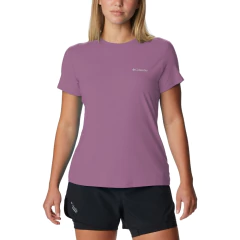 CAMISETA FEMININA MANGA CURTA DRY FPS 50 AURORA II ROSA ANTIGO 321071609 COLUMBIA