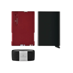 SMART CARD WALLET 10F SECRID C/ PROTEÇÃO RFI VERMELHO E PRETO 0.7250.13 VICTORINOX - Terratop Aventura