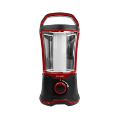 LAMPIÃO RECARREGÁVEL LED SH-6841 PRETO E VERMELHO AF