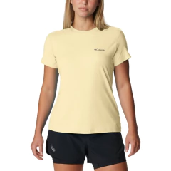 CAMISETA FEMININA MANGA CURTA DRY FPS 50 NEBLINA AMARELO CLARO 320426758 COLUMBIA