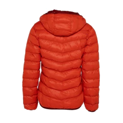 JAQUETA FEMININA PUFFER DOUBLE C/ CAPUZ PATAGÔNIA VERMELHO E LARANJA 12024I51 KAILASH - comprar online