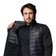 JAQUETA MASCULINA TECH HYBRID SOFTSHELL SEM CAPUZ PRETO WO7913-010 COLUMBIA - Terratop Aventura