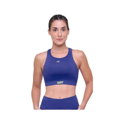 TOP FEMININO NADADOR AJUSTÁVEL C/ BOLSO GRIT BOSSA AZUL ESCURO 45AUFTPGCT465 AUTHEN