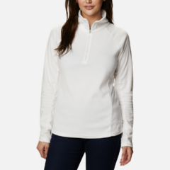 BLUSÃO FEMININO FLEECE GLACIAL™ IV 1/2 ZIP CREME AK1131-125 COLUMBIA