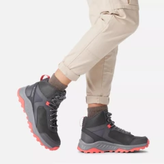 BOTA FEMININA IMPERMEÁVEL WATERPROF TRAILSTORM ASCEND MID CINZA E PINK BL1169-089 COLUMBIA na internet