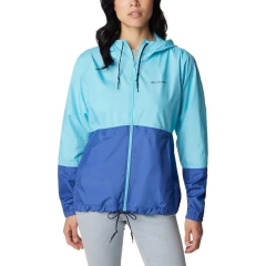JAQUETA FEMININA FLASH FORWARD WINDBREAKER CORTA VENTO AZUL E ROXO KL3010-481 COLUMBIA