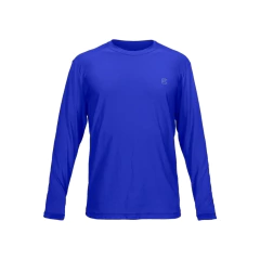 CAMISETA MASCULINA MANGA LONGA DRY FPS 50 ACTIVE FRESH AZUL VMA218-1020 CURTLO