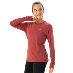 CAMISETA FEMININA MANGA LONGA DRY FPU 50 WOOF BORDÔ 2075001030BD01 ALPEN - comprar online