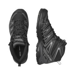 BOTA MASCULINA IMPERMEÁVEL GORETEX X ULTRA PIONEER MID PRETO E CINZA 471703 SALOMON na internet