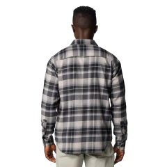 CAMISA MASCULINA MANGA LONGA FLANELA CORNELL WOODS CINZA E PRETO AM1523-019 COLUMBIA - comprar online