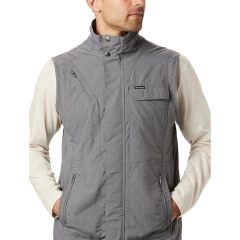 COLETE MASCULINO CORTA VENTO SILVER RIDGE II VEST CINZA AM0173-023 COLUMBIA - loja online