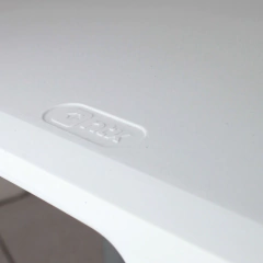 MESA DOBRÁVEL ROBUST DE AÇO/POLIETILENO 1,80X0,70M BRANCA NAUTIKA - Terratop Aventura