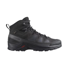 BOTA MASCULINA IMPERMEÁVEL GORETEX QUEST ROVE PRETO E CINZA 471813 SALOMON - comprar online