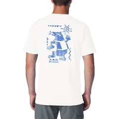 CAMISETA MASCULINA MANGA CURTA MALHA BEARLY TRIBE BRANCO 321050100 COLUMBIA - comprar online