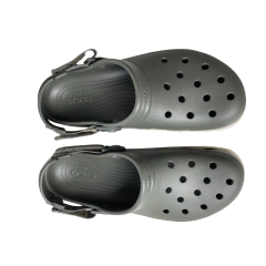 SANDÁLIA UNISSEX DUET MAX II CLOG CINZA E BEGE 2087763J8 CROCS - comprar online