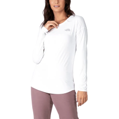 CAMISETA FEMININA MANGA LONGA DRY FPU 50 HYPER CREW BRANCO A004NFN4 THE NORTH FACE