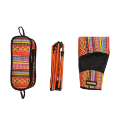 CADEIRA DESMONTÁVEL DE DURALUMÍNIO/POLIÉSTER OSHO LARANJA AZTEQ - loja online