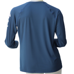 CAMISETA FEMININA MANGA LONGA DRY FPS 50 AURORA SURF BLUE 320431464 COLUMBIA - comprar online