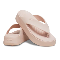 CHINELO FEMININO GETAWAY FLIP PLATFORM ROSA CARAMEL 2094106UR CROCS