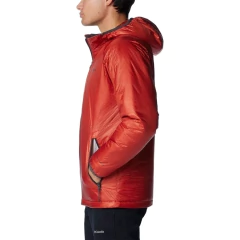 JAQUETA MASCULINA ARCH ROCK DOUBLE WALL ELITE COM CAPUZ VERMELHO WO8718-849 COLUMBIA - Terratop Aventura