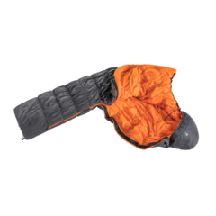 SACO DE DORMIR EXOSPHERE SL +5C-0C-15C NEW CINZA E LARANJA DEUTER na internet