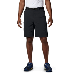 BERMUDA MASCULINA SILVER RIDGE CARGO PRETO BLACK AM4084-010 COLUMBIA
