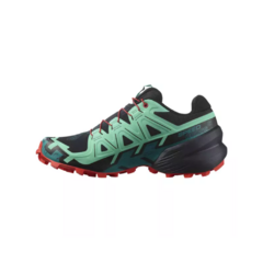 TÊNIS FEMININO SPEEDCROSS 6 PRETO E VERDE 471161 SALOMON - comprar online