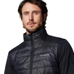 JAQUETA MASCULINA TECH HYBRID SOFTSHELL SEM CAPUZ PRETO WO7913-010 COLUMBIA - loja online