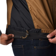 Imagem do JAQUETA MASCULINA GLENNAKER SHERPA LINED CORTA VENTO PRETO E MARROM XM0676-009 COLUMBIA