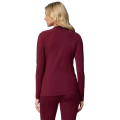 BLUSA FEMININA SEGUNDA PELE MIDWEIGHT STRETCH LONG SLEEVE TOP BORDÔ AL6763-624 COLUMBIA - loja online