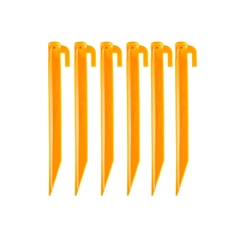 ESTACA DE PLÁSTICO 15,5CM 6 PEÇAS AMARELO COGHLANS