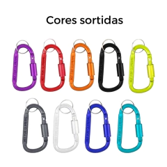 MOSQUETÃO CHAVEIRO C/ TRAVA ROSCA COR SORTIDA DSK-003 AF