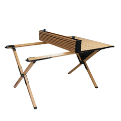 MESA DOBRÁVEL DE AÇO FRADE 0,90X0,60M BEGE NAUTIKA - comprar online