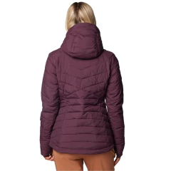 JAQUETA FEMININA JOY PEAK II COM CAPUZ VINHO WK7505-607 COLUMBIA - loja online