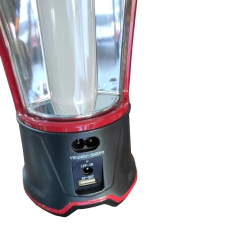 LAMPIÃO RECARREGÁVEL LED SH-6841 PRETO E VERMELHO AF - comprar online