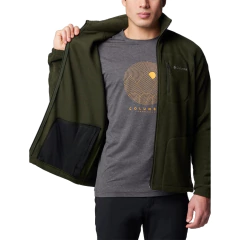 JAQUETA MASCULINA FLEECE FAST TREK II FULL ZIP VERDE ESCURO AM3039-366 COLUMBIA - comprar online