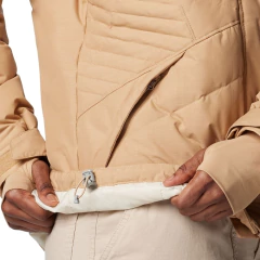 JAQUETA FEMININA LAY D DOWN IV COM CAPUZ MARROM CLARO WL2376-262 COLUMBIA - loja online