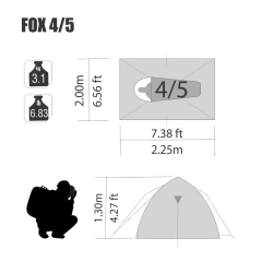 Imagem do BARRACA FOX 4/5P NAUTIKA