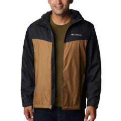 JAQUETA MASCULINA GLENNAKER SHERPA LINED CORTA VENTO PRETO E MARROM XM0676-009 COLUMBIA na internet