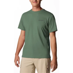 CAMISETA MASCULINA MANGA CURTA ALGODÃO BASIC LOGO VERDE 320373303 COLUMBIA