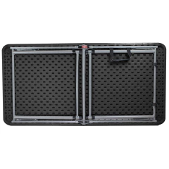MESA DOBRÁVEL ROBUST DE AÇO/POLIETILENO 1,23X0,61M PRETO NAUTIKA - comprar online