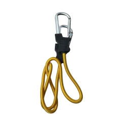 EXTENSOR DE ELÁSTICO 89CM COM MOSQUETÃO AMARELO GG