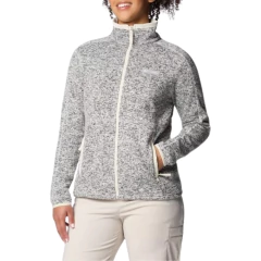 JAQUETA FEMININA FLEECE SWEATER WEATHER FULL ZIP BEGE E PRETO AL5725-191 COLUMBIA - comprar online